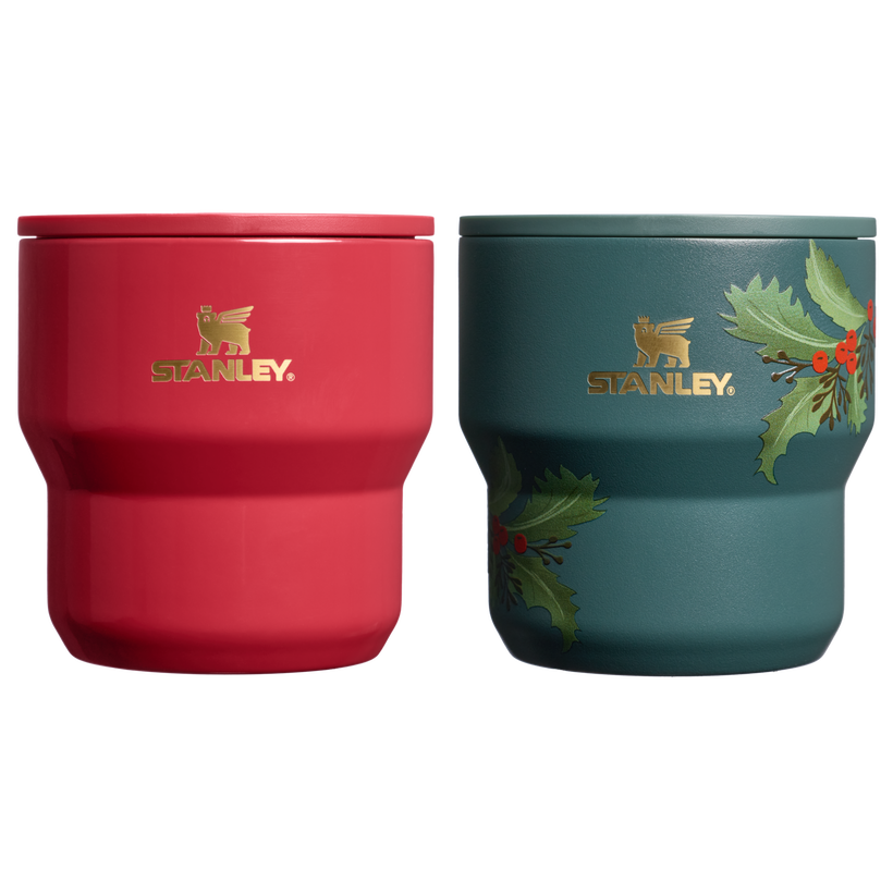 The Cheers & Cheer Stay-Hot Stacking Cup 2-Piece Set - Classic Hosting