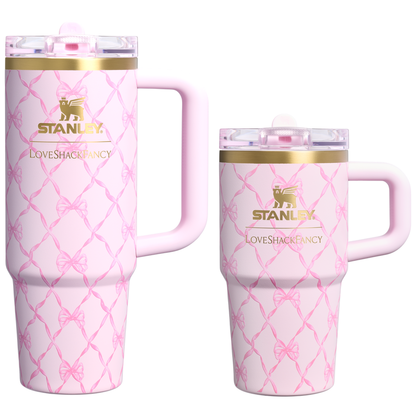 Stanley 1913 x LoveShackFancy Holiday The Quencher® Details ProTour Tumbler Set | 2-pack - Active Desk Pour