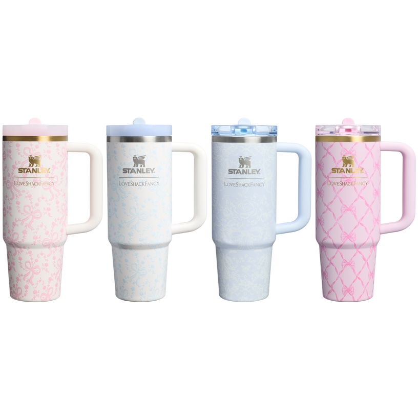 Stanley 1913 x LoveShackFancy Holiday The Quencher ProTour Set 4-pack - Trail Desk Pour
